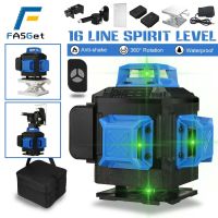 16Lines 4D Green Laser Level Tripod Green Horizontal And Vertical Cross Lines With Auto Self-Leveling Indoors / Outdoors