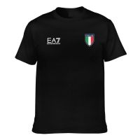 2023 NEWNovelty Tshirts Ea7 Emporio Ari 7 Ea Blue Logo Funny Pattern Printed Tee