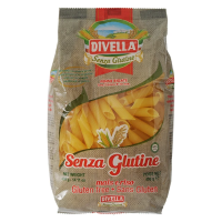 DIVELLA Gluten Free Penne Rigate 400g. Fast shipping ดีเวลล่า เพนเน่ รีกัล กลูเตนฟรี พาสต้ารูปหลอด 400 ก.เส้นมักกะโรนี