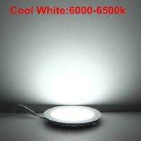 【✲High Quality✲】 si39629592258115 ดาวน์ไลท์เพดาน Led แบบบางพิเศษ Ac/dc 12V 24V 3W 4W 6W 9W 12W 15W 25W Led กลมการตกแต่งบ้านฝังฝ้าเพดาน