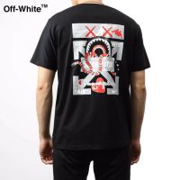 prevalent เสื้อยืดแขนสั้น off-white เสื้อยืดแขนสั้นสำหรับผู้ชายและผู้หญิง