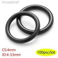 ☄▪ O-ring Kit NBR Rubber Sealing Ring CS 4mm Wear-resistant ID 4-53mm Universal Oil Seal Washer