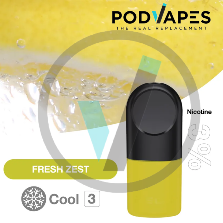 PODVAPES RELX INFINITY FRESH ZEST POD Single 30MG (3) 1 PCS/BOX Legit