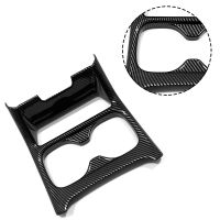 Car Carbon Fiber Center Console Water Cup Holder Decoration Cover Trim Stickers for 6Th 2023