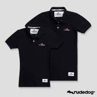 Rudedog เสื้อโปโลชาย/หญิง สีดำ รุ่น Slashing (ราคาต่อตัว)