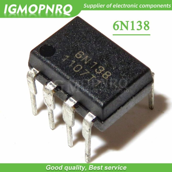 10pcs/lot 6N135 6N136 6N137 6N138 6N139 light coupling into DIP8 optoisolator photoelectric coupling