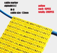 สายไฟพลาสติกทำเครื่องหมายสายเคเบิลขนาด M-2ตร. ม. สาย M-1อัลฟะบิตหุ้มฉนวน M-3สายทำเครื่องหมายสีเหลือง Az 1.5 M-0วงจรไฟฟ้าและชิ้นส่วน