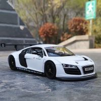 1:24รถ Audi แบบจำลองรถแข่งของเล่น R8โลหะหล่อขึ้นรูปสำหรับเด็กผู้ชายของสะสมแบบจำลองรถสปอร์ตของเล่นสำหรับเด็ก