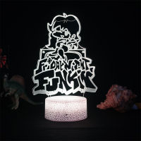 Friday Night Funkin Gaming Room Game Figure FNF LED Night Lights Led Panel Lights 3D Lamp Cute Room Decor Gift For Friends