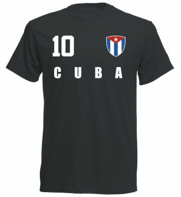 2019ขายร้อนสไตล์ฤดูร้อน cuba World 2019เสื้อยืดสไตล์ฟุตบอลจำนวนทั้งหมด10เสื้อยืดตลก