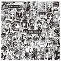 10/30/67pcs Anime Toilet-Bound Hanako Kun Stickers Cute Girls Cartoon Sticker Diary Scrapbooking Laptop Black White Decal Toys