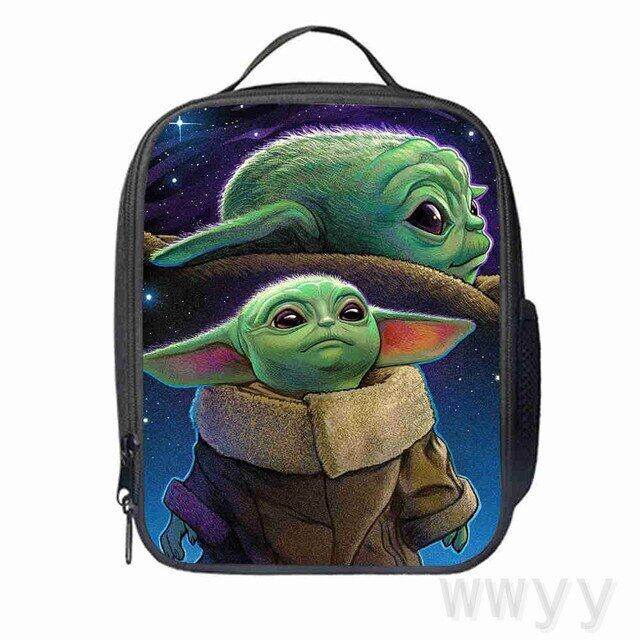 [HOT K] Disney the baby Yoda Mandalorian Lunch Bag Cartoon Girls