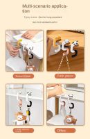 Cute Desk Hook  Portable Key &amp; Decorative Hooks for Hanging Bags and Backpacks at Office or Students Desk Picture Hangers Hooks