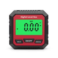 Portable Inclinometer Mini Digital Protractor LCD Display Backlight Angle Finder Magnetic Attach Level Gauging Data Locked