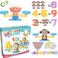 Kids Learning Toy Montessori Math Digital Monkey Balance Scale Educational Math Penguin Balancing Scale Number Board Game WYW