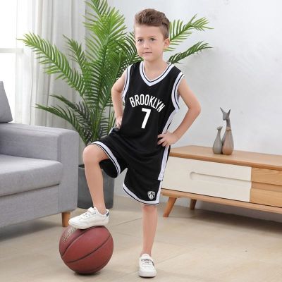 NBA Brooklyn Nets No.7 Durant Jersey Kids Basketball Clothes Suit