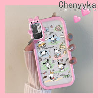 เคส Chenyyka สำหรับ Xiaomi POCO M3 Pro 4G POCO M3 Pro 5G Redmi Note 10 5G Note 10T 5G Note 11 SE 5G เคสลายการ์ตูนน่ารัก Pochacco ลูกสุนัขเคสมือถือนุ่มใสใหม่เคสป้องกันเลนส์กล้องถ่ายรูปมอนสเตอร์กันกระแทกแบบใสเคสซิลิโคน