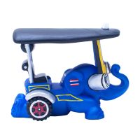 Elephant Parade รูปปั้นช้าง Tuk Tuk (10cm) รูปปั้นช้างทำมือขนาดเล็กหลากสีสัน จากเชียงใหม่ ของขวัญวันเกิด ของที่ระลึกไทย