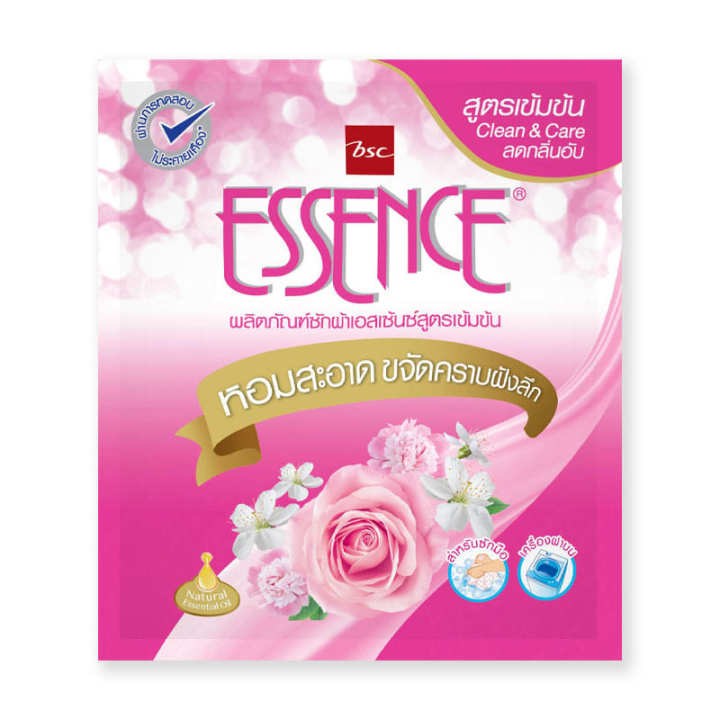 essence-liquid-detergent-luxury-blossom-pink-35-ml-x-12-เอสเซ้นซ์-น้ำยาซักผ้าสูตรเข้มข้น-กลิ่นลัคชัวรี่-บลอสซัม-สีชมพู-35-มล-x-12-ซอง
