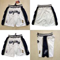 Spurs 2022 Don NEW Just White Pocket Soccer Pants Sweatpants Basketball Shorts Y727