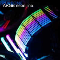 Pureone JONSBO DY-1ซิม Hony 24PIN RGB สายพ่วงไฟฟ้าสายนีออนแสงอัตโนมัติสำหรับเดสก์ท็อป RGB สายรุ้งสาย