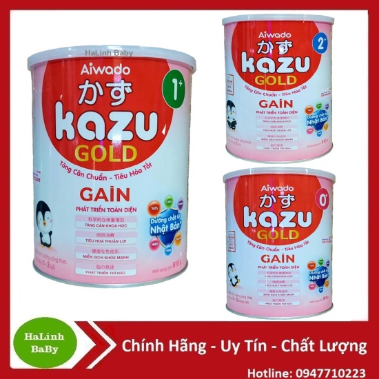 Sữa kazu gold gain 0+ 1+ 2+ 810g date 2023 - ảnh sản phẩm 1