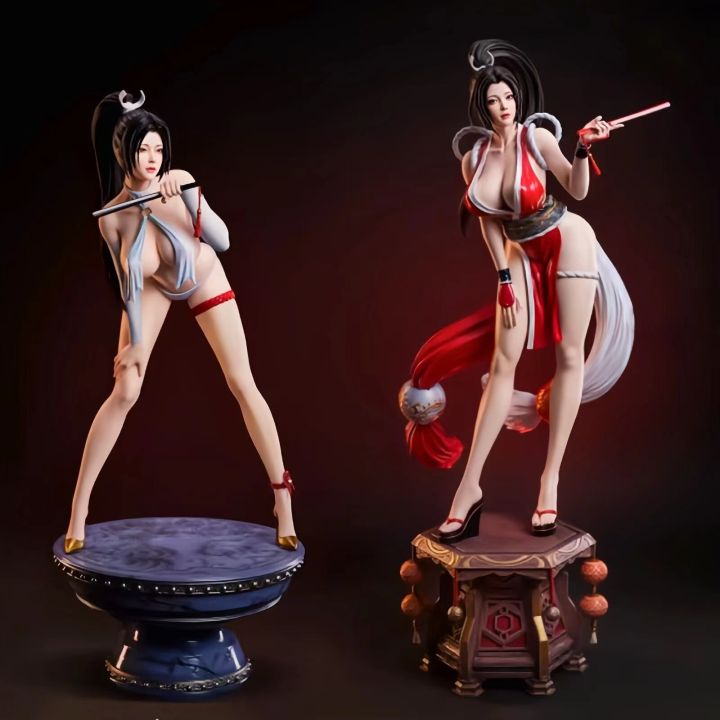 🧡55cm The King Of Fighters Mai Shiranui Anime Girl Figure Fatal Fury Mai Shiranui Action Figure 2634