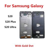 สำหรับ Samsung Galaxy S20 G980บวก G986 G988อัลตร้าบอร์ดฝาครอบกลางจอแอลซีดีแผงหน้าปัดซ่อมแซมชิ้นส่วนอะไหล่ปุ่มด้านข้าง