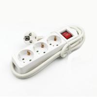 250V 10A 3/4/5 EU ปลั๊ก Sockets Outlet AC Power Charger Wall Socket Plug Mains Lead Strip Adapter พร้อม Extension Cable Switch