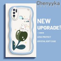 เคส Chenyyka สำหรับ VIVO Y30 Y50 Y30i ลายการ์ตูนกระต่ายให้โชคดีเคสมือถือกันกระแทกแบบใสนิ่มเคสโปร่งใสลายกล้องถ่ายรูปที่สร้างสรรค์ซิลิกาเจลฝาครอบป้องกัน