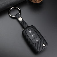 พวงกุญแจรถ Key Case กรอบมือจับสำหรับ Vw โฟล์คสวาเก้นโปโล Eos Beetle Jetta Sharan Golf 4 5คาร์บอนไฟเบอร์ซิลิโคนแบบนุ่มซองใส่กุญแจ