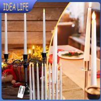 Flameless Warm Light Flickering Decorative LED Electronic Candle Light Remote Battery Type Led Light Candle Remote Control Timer