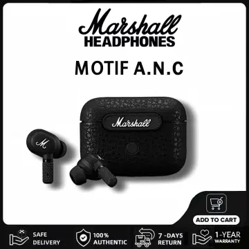 Marshall Motif True Wireless Noise Canceling Headphones, Black