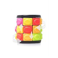 3D Puzzle Games Magic Cube Fidget Toys Rainbow Cylinder Rotate 3 Layers Educational Easter Gift for Adult Boy Girl Kid Child Brain Teasers