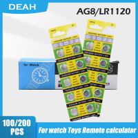 LR1120 SR1121 AG8 381 SR1120SW D381 AG8 1.55V แบตเตอรี่อัลคาไลน์สำหรับของเล่นนาฬิการีโมทคอนลปุ่มเซลล์แบบเหรียญ