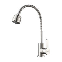 LEDEME Kitchen Faucet Single Handle Sink 360 Degree Rotatable Spout Pull Down Mixer Tap Deck Mounted Kitchen Faucets L74304