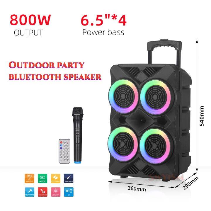 Karaoke Sound Box Microphone Kit Party Karaoke Speakers Bluetooth