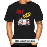 Camiseta Divertida De Wee Woo Camiseta Amr Ems Emt Regalo Paramdico 100% cotton T-shirt