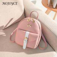 【CW】Fashion Women Backpacks Leisure Hit Color PU Leather Casual For Teen Knapsack Bowknot Leaf Hollow Shoulder Messenger Handbag Hot