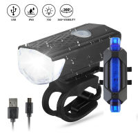 Bike Bicycle Light USB LED Rechargeable Set Mountain Cycle fore Back Headlight Lamp Flashlight luces bicicleta Bike accessories