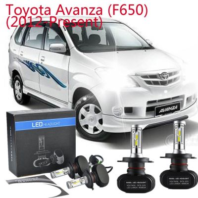 หลอดไฟหน้า LED H4 80W สําหรับ Toyota Avanza (F650) (2012-Present) 2 ชิ้น รับประกัน 10 เดือน