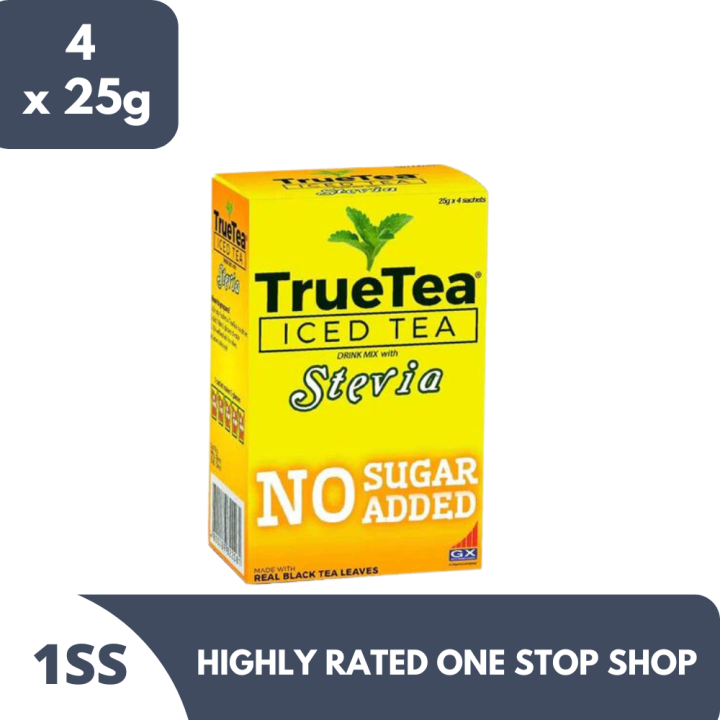 True Tea Iced Tea Stevia No Sugar Added 25g x 4sachets Lazada PH