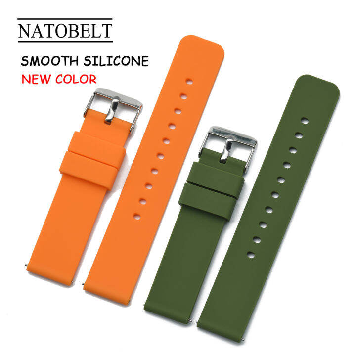 Sports Silicone Watch Strap 20mm 22mm Quick Release Silicone Watch Band Waterproof Soft Silicone 6438