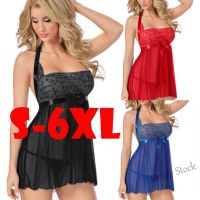 【Ready Stock】 ◙☽∈ C15 denises Women Sexy Plus Size Garter Babydoll Chemise Blind Fold Intimate Lingerie