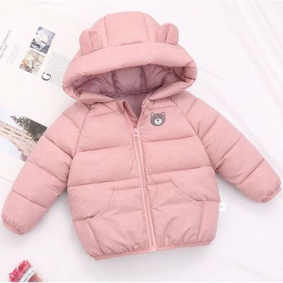（Good baby store） Winter girls cotton coat thick warm hooded down jacket Low price promotion new 0-7 year old Middle small Childe Quality clothing