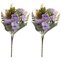 F7Artificial Flowers, 2Pcs Silk Hydrangea Flower