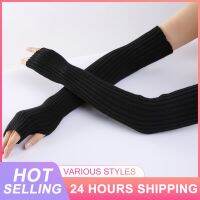 Winter Knit Long Sleeve Mitten s Women Casual Fingerless s Arm Warmer Various Colors Practical Mitten