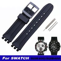 （Bar watchband）สายนาฬิกาข้อมือซิลิโคน19มม.,สำหรับนาฬิกา SUIK400 SUIB400ซีรีส์นุ่มกันน้ำ Tali Jam Tangan Karet ผู้ชายผู้หญิงอุปกรณ์สร้อยข้อมือกีฬา