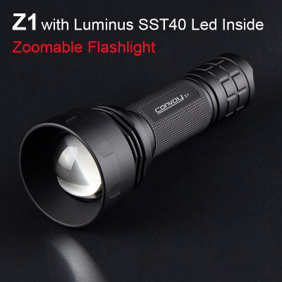 Convoy Z1 with Luminus SST40 Linterna Led Zoomable Flashlight Torch 21700 Flash Light Portable Work Lamp Zoom Latarka