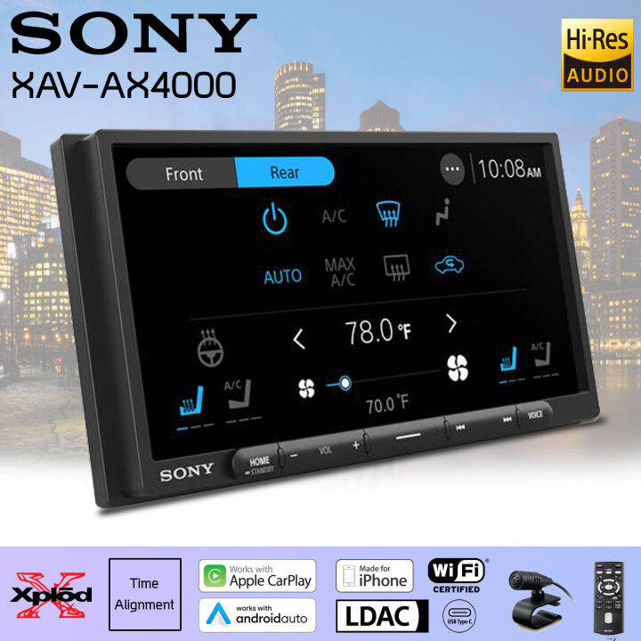 วิทยุติดรถยนต์-วิทยุ-2-din-ติดรถยนต์-sony-รุ่นxav-ax4000-รุ่นใหม่new-model2022-จอ6-95-เครื่องเสียงรถยนต์เสียงดีมาก